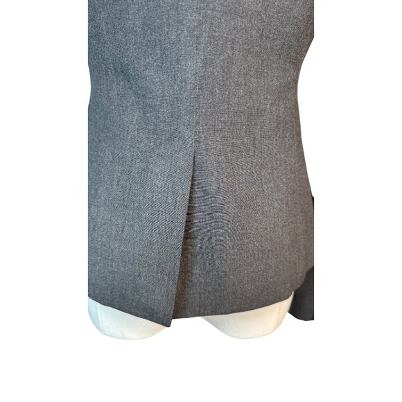 Ann Taylor Size 0 Gray Blazer Fitted 2-Button Front Polyester/Rayon/Spandex - Picture 12 of 16